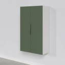 Ver mais imagens de Armário Aéreo 2 Portas 80x135cm Puxador 150mm Ipanema CabeCasa MadeiraOriginals Verde/Folha/Branco