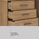 Ver mais imagens de Cômoda Moderna Multiuso 101 Cm 4 Gavetas - Demóbile Flora:amendola Touch