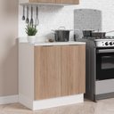 Ver imagem 2 de Balcão 2 Portas 80cm Com Tampo Com Rodapé Puxador 150mm Ipanema CabeCasa MadeiraOriginals