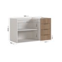 Ver imagem 2 de Balcão Pia Planejado 120cm sem Tampo sem Rodapé Puxador 150mm Ipanema CabeCasa MadeiraOriginals