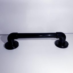 Barra de Apoio Reta 40 Cm Black Space - Suporta 150 Kg - 2