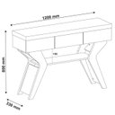 Ver imagem 3 de Aparador Sala Estar com Espelhos 120 Cm 4149 Off White Arly