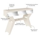 Ver imagem 7 de Aparador Sala Estar com Espelhos 120 Cm 4149 Off White Arly