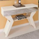 Ver imagem 2 de Aparador Sala Estar com Espelhos 120 Cm 4149 Off White Arly