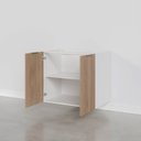 Ver mais imagens de Balcão 2 Portas 80cm Sem Tampo Sem Rodapé Puxador 150mm Ipanema CabeCasa MadeiraOriginals