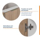 Ver imagem 4 de Balcão Planejado 2 Portas 80cm sem Tampo sem Rodapé Puxador 150mm Ipanema CabeCasa MadeiraOriginals