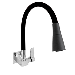 Torneira Cozinha Parede Quadrada 4168 Gourmet Preta C-65 - 3