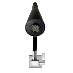 Torneira Cozinha Parede Quadrada 4168 Gourmet Preta C-65 - 6