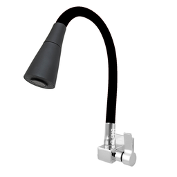 Torneira Cozinha Parede Quadrada 4168 Gourmet Preta C-65 - 2