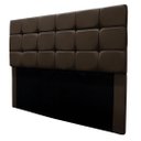 Ver imagem 1 de Cabeceira Cama Box Estofada Queen 160 Cm Bianca Suede Marrom