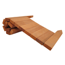 Ver imagem 2 de Kit 2 Metros Cerca de Madeira Contenção Limitador Divisor Stain Mogno