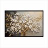 Quadro Decorativo - Arvore Dourado Branco Luxo Ouro Art049 - Tela Canvas - 80x60cm - 1
