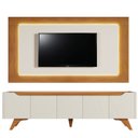 Ver imagem 2 de Rack com Painel Led para Tv até 65 Polegadas 190,5cmx220cm Laqueado 100% MDF e Pés em Madeira Maciça Grécia