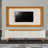 Rack com Painel Led para Tv até 65 Polegadas Laqueado 100% MDF e Pés em Madeira Maciça Grécia  - 1