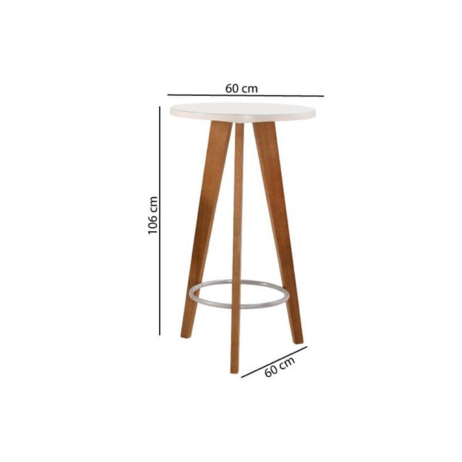 Mesa Bistrô Redonda com 2 Banquetas Íris Eucalipto Casatema - 17