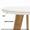 Mesa Bistrô Redonda com 2 Banquetas Íris Eucalipto Casatema MadeiraOriginals - 2