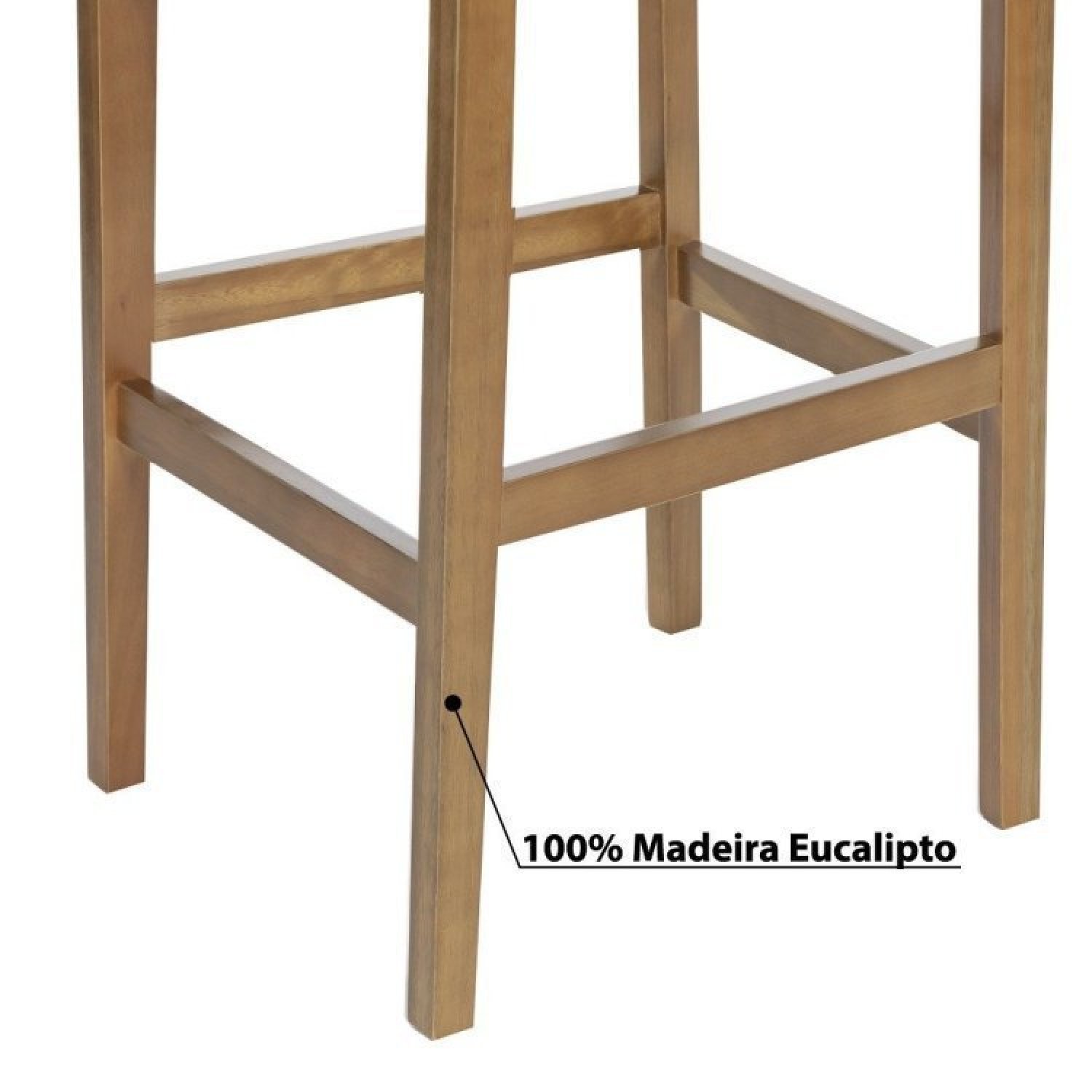 Mesa Bistrô Redonda com 2 Banquetas Íris Eucalipto Casatema - 8