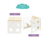 Mesa e Cadeira Infantil Cubo Montessoriano Casatema MadeiraOriginals - 4
