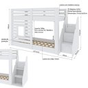 Ver mais imagens de Beliche Montessoriano Star Plus com Janela Casatema MadeiraOriginals Branco