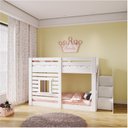 Ver imagem 4 de Beliche Montessoriano Star Plus com Janela e Escada Lateral Casatema MadeiraOriginals Branco