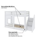 Ver imagem 6 de Beliche Montessoriano Star Plus com Janela e Escada Lateral Casatema MadeiraOriginals Branco