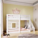 Ver imagem 3 de Beliche Montessoriano Star Plus com Janela e Escada Lateral Casatema MadeiraOriginals Branco