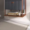 Ver imagem 5 de Gabinete Suspenso com Cuba e Espelheira 60cm Olivia Espresso Móveis Cinza/Titanium