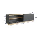 Ver imagem 3 de Rack para TV até 60 Polegadas 1 Porta Basculante Asti Completa Móveis