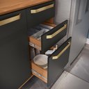 Ver imagem 7 de Armário de Cozinha Completa 7 Portas 200cm Canela/Preto Elara Kappesberg