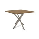 Ver imagem 1 de Mesa de Sala Jantar Volga C/ Tampo 90cm Niquel/nogueira - Kappesberg