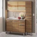 Ver imagem 1 de Armário de Cozinha Compacta 137cm com Pia Rustic Emilly Madesa 08