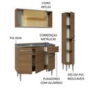 Ver imagem 5 de Armário de Cozinha Compacta 137cm com Pia Rustic Emilly Madesa 08