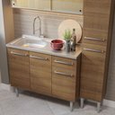 Ver imagem 7 de Armário de Cozinha Compacta 137cm com Pia Rustic Emilly Madesa 08