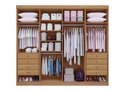 Ver imagem 3 de Guarda Roupa Casal Grande 8 Gavetas - Daymont-cinamomo/off White - Móveis D'doro
