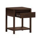 Ver imagem 5 de Mesa de Cabeceira 1 Gaveta de Madeira Maciça Modena Marrom