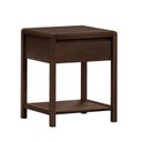Ver imagem 1 de Mesa de Cabeceira 1 Gaveta de Madeira Maciça Modena Marrom