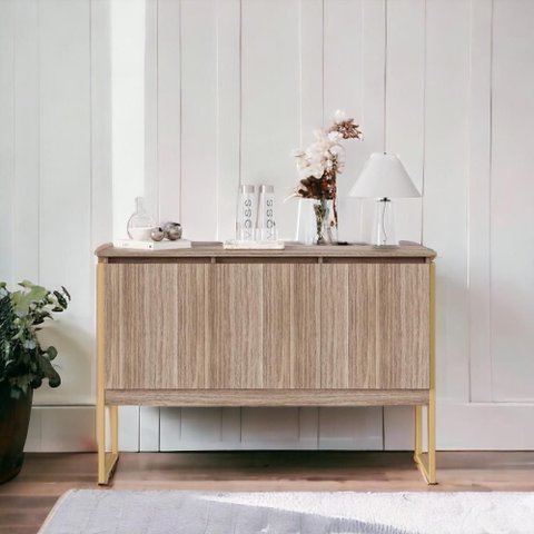 Buffet Compacto 3 Portas Verona - Affara Dourado