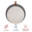 Ver imagem 5 de Espelheira para Banheiro Alça em Couro Lua Espresso Móveis Cinza/Titanium