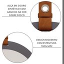 Ver imagem 4 de Espelheira para Banheiro Alça em Couro Lua Espresso Móveis Cinza/Titanium
