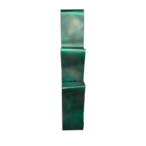 Decoração Escultura de Parede Abstrata em Aço Cor Verde Exclusiva no Brasil Base em MDF  Para Sala Q