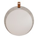 Ver imagem 2 de Espelheira para Banheiro Alça em Couro Lua Espresso Móveis Cinza/Cimento