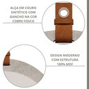 Ver imagem 4 de Espelheira para Banheiro Alça em Couro Lua Espresso Móveis Cinza/Cimento