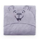 Ver imagem 1 de Manta com Capuz Buettner Microfibra Infantil Teddy 90cmx90cm Cinza Claro