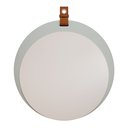 Ver imagem 2 de Espelheira para Banheiro Alça e Couro Lua Espresso Móveis Verde/Pistache