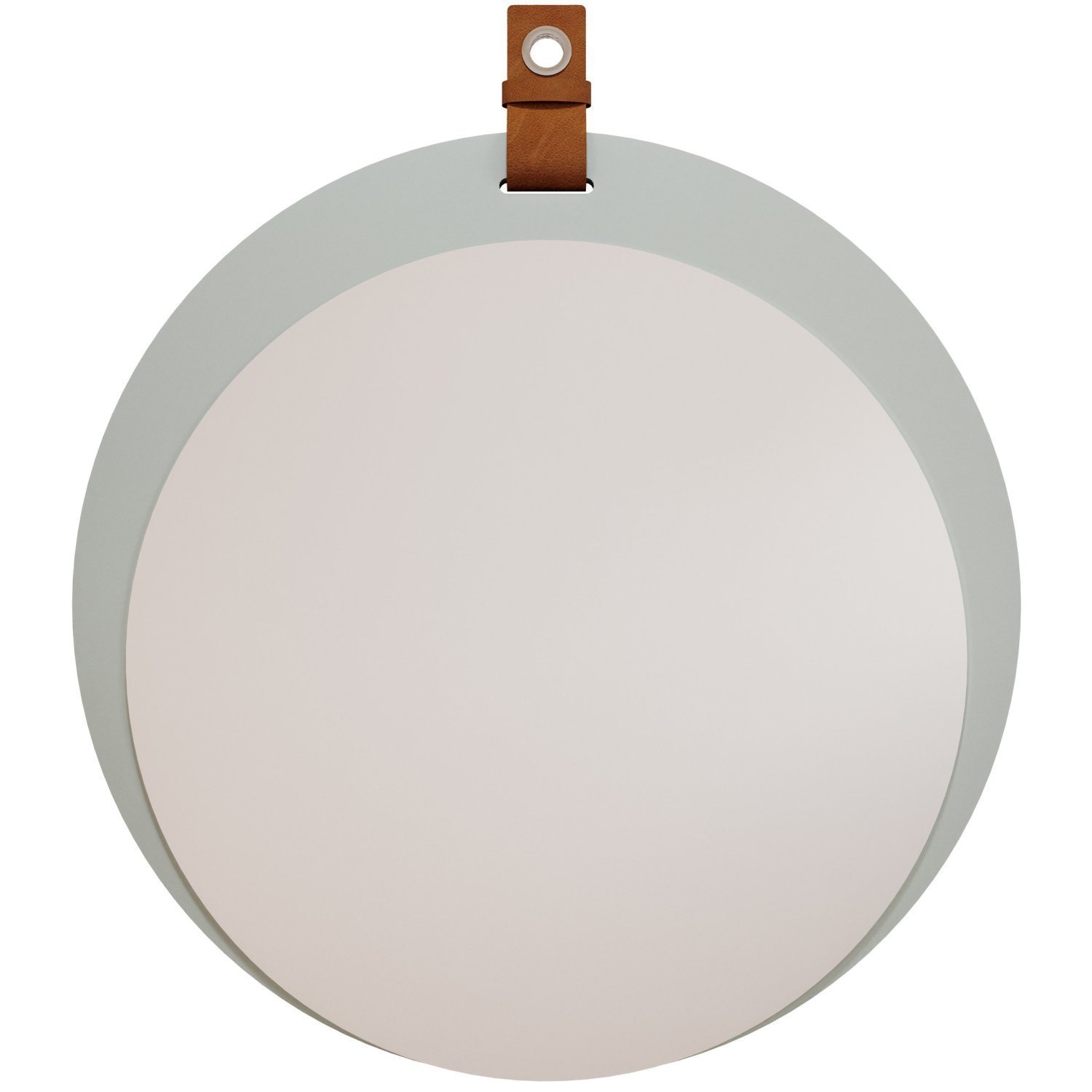 Espelheira Para Banheiro Alça e Couro Lua Espresso Móveis - 3