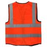 Colete Sinalizador Faixa Refletiva EPI Blusao Fluorescente Trabalho Bolsos Ziper Obra Transito Guard - 5
