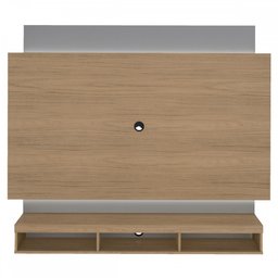 Painel para Tv até 75 Polegadas Império 3 Nichos com Led Carvalho/prata - Artely Móveis - 3