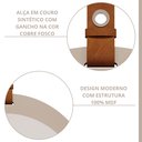 Ver imagem 4 de Espelheira Para Banheiro Alça em Couro Lua Espresso Móveis