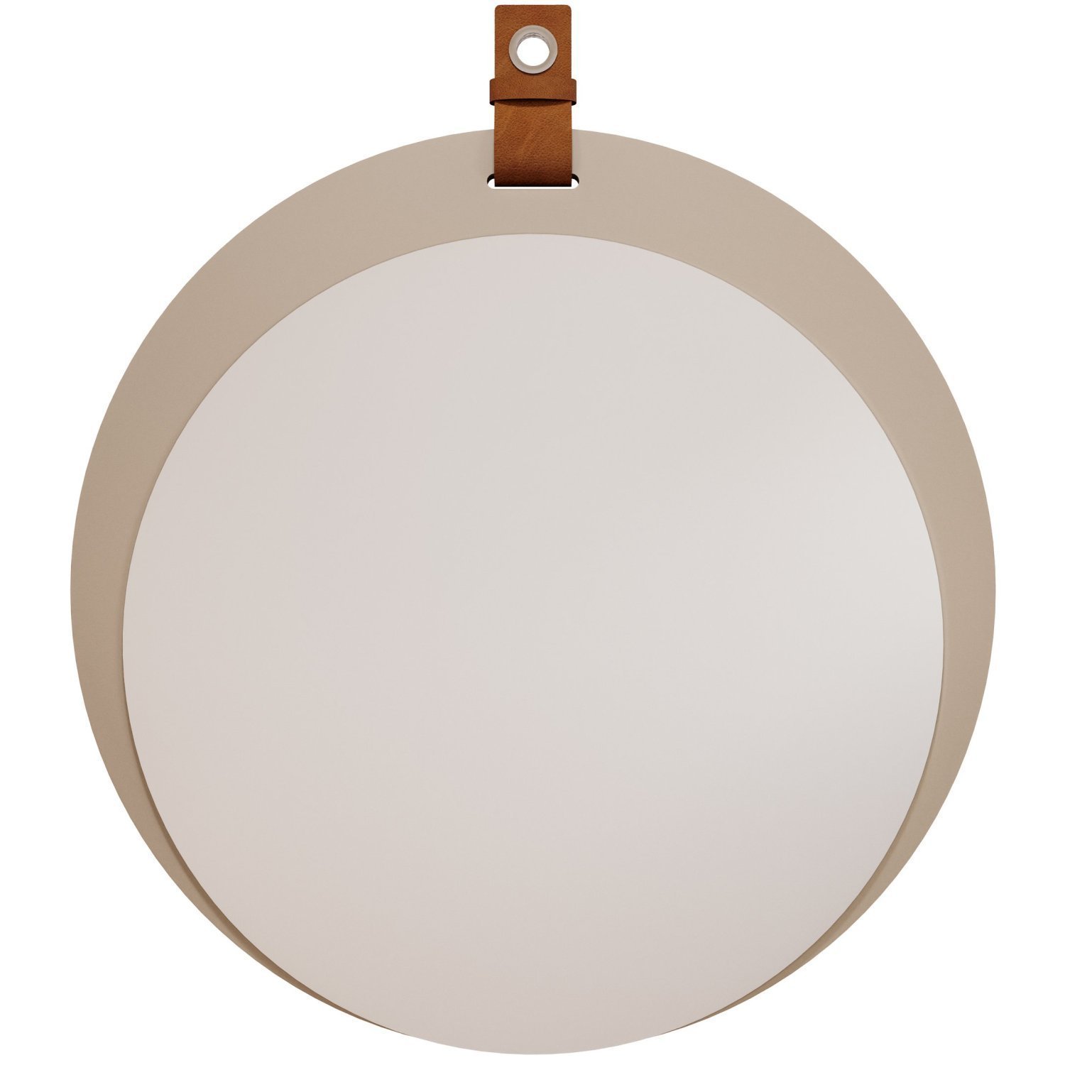 Espelheira Para Banheiro Alça em Couro Lua Espresso Móveis - 3