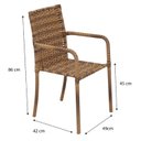 Ver imagem 2 de Kit 2 Cadeiras Rafaela Stand Espresso Móveis